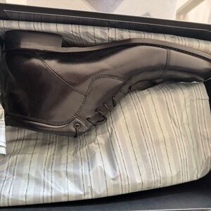 Johnston & Murphy Black Leather Oxfords